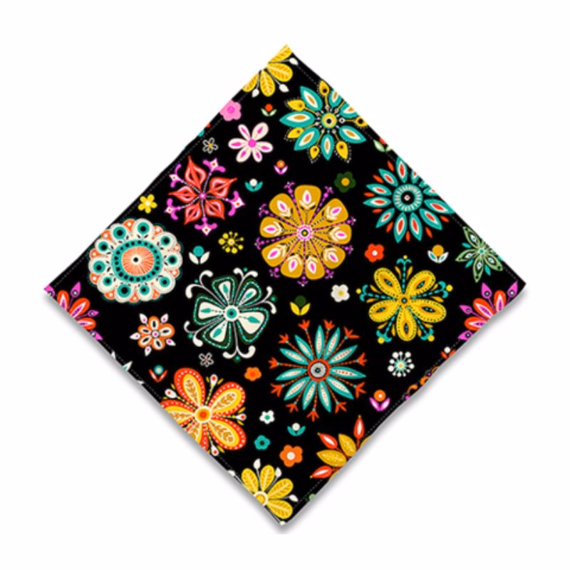 Polyester Hemmed Reusable Face Bandana