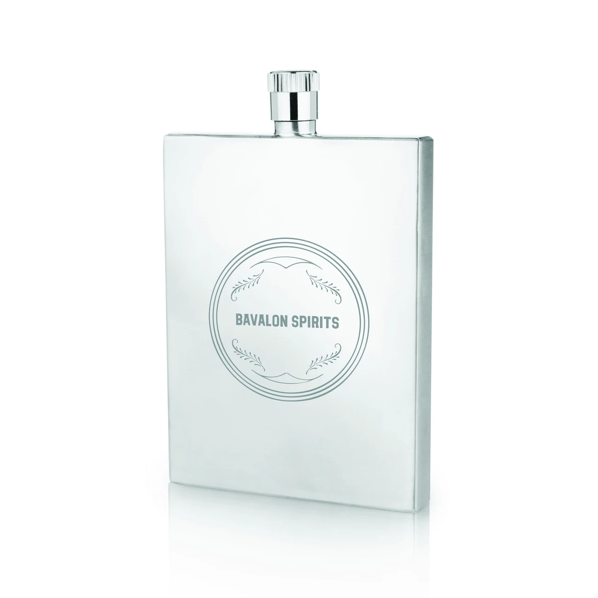 Viski® Stainless Steel Slim Flask 1