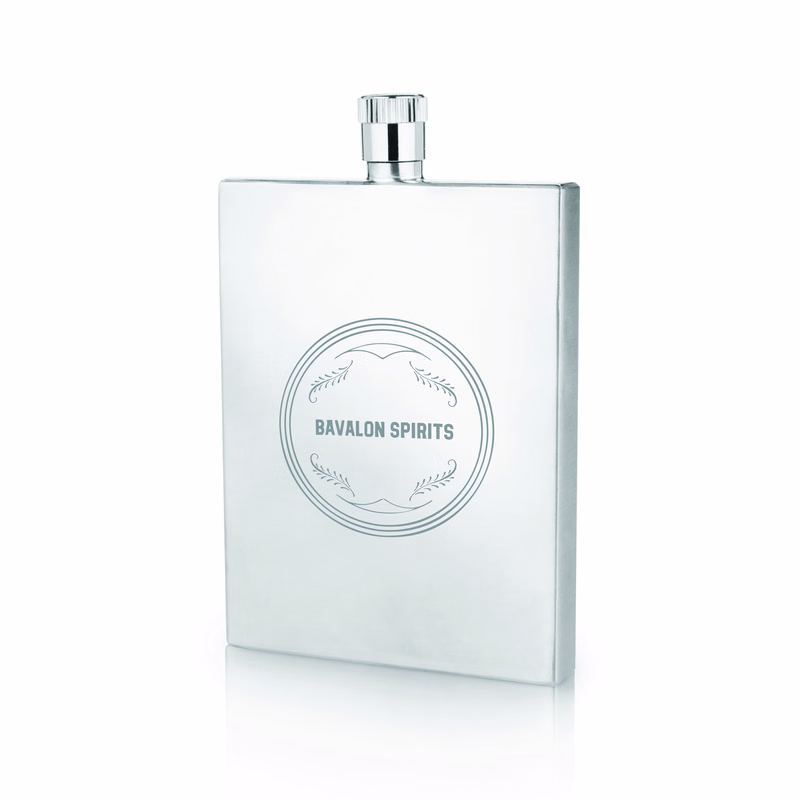 Viski® Stainless Steel Slim Flask
