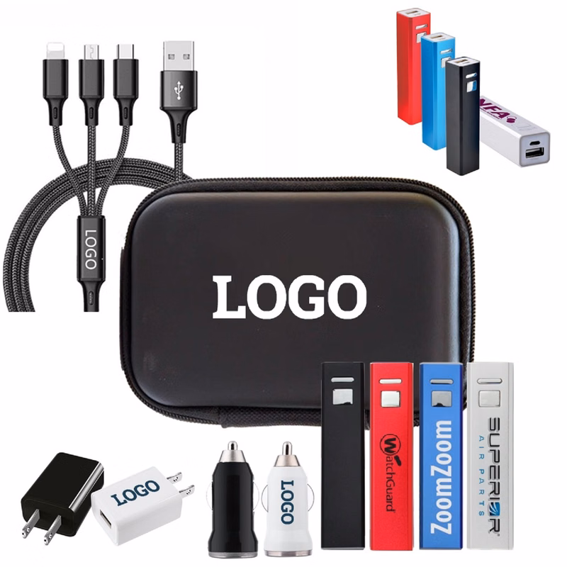 4-in-1 Power Bank Travel Charging Kit