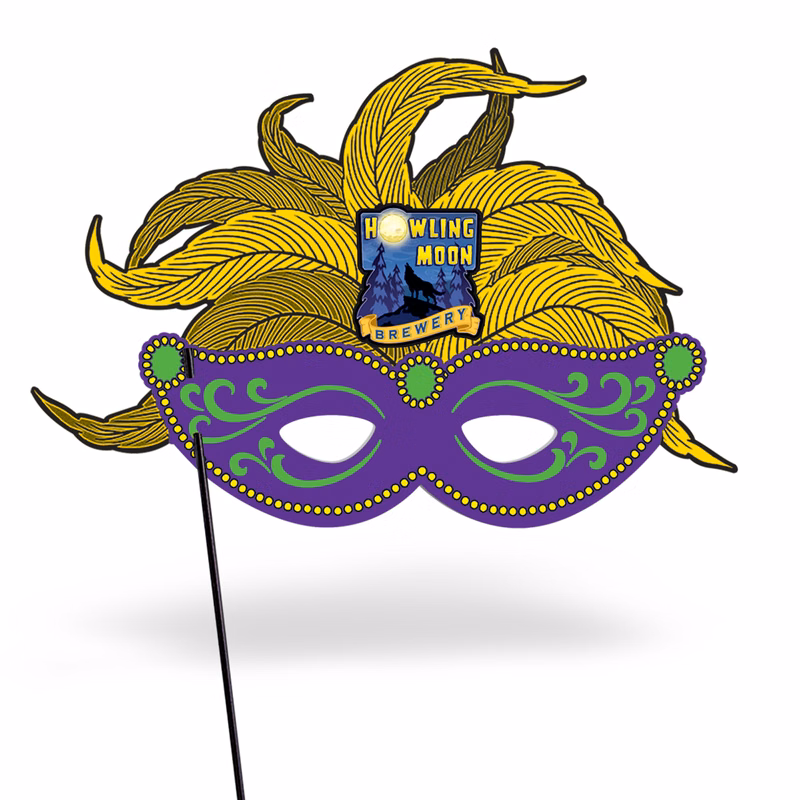 Custom Shaped/Printed Masks on a Stick