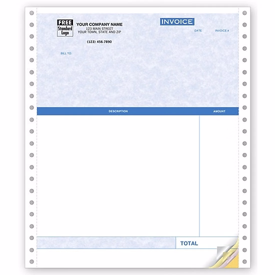 Invoices, Continuous Professional, Parchment