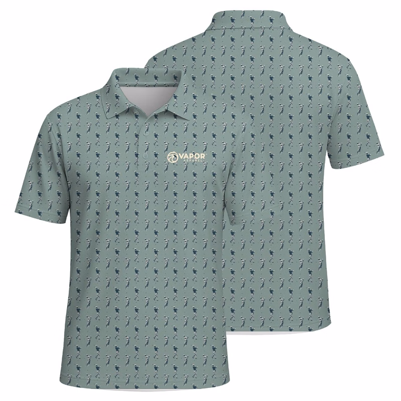 Vapor Apparel Full Sublimation Men's Midweight Polo