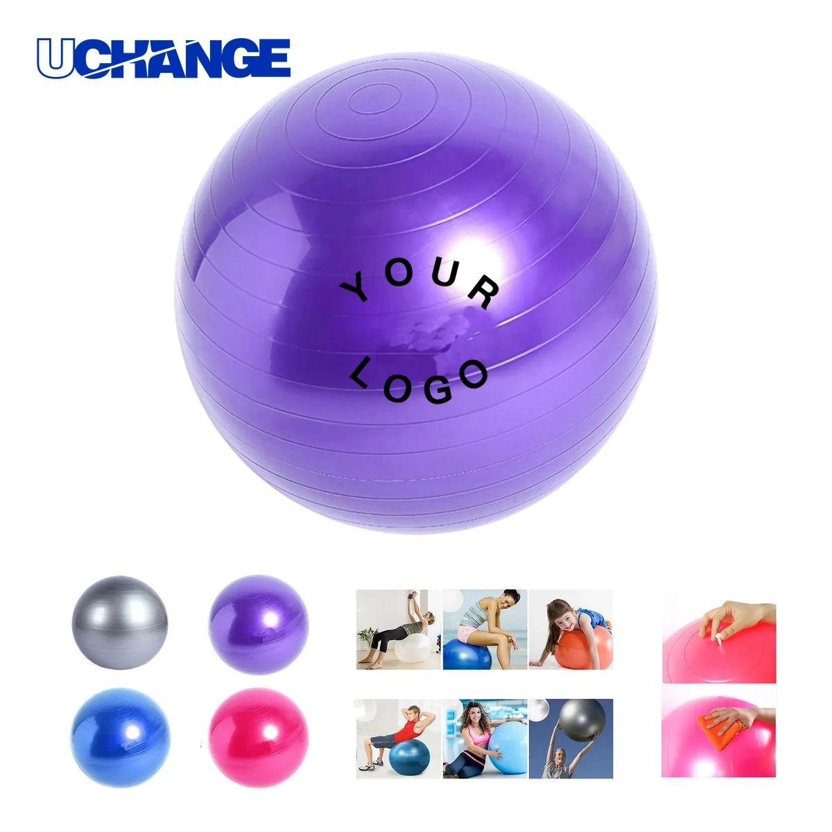 PVC Fitness Yoga Ball 25.6 Inch 1