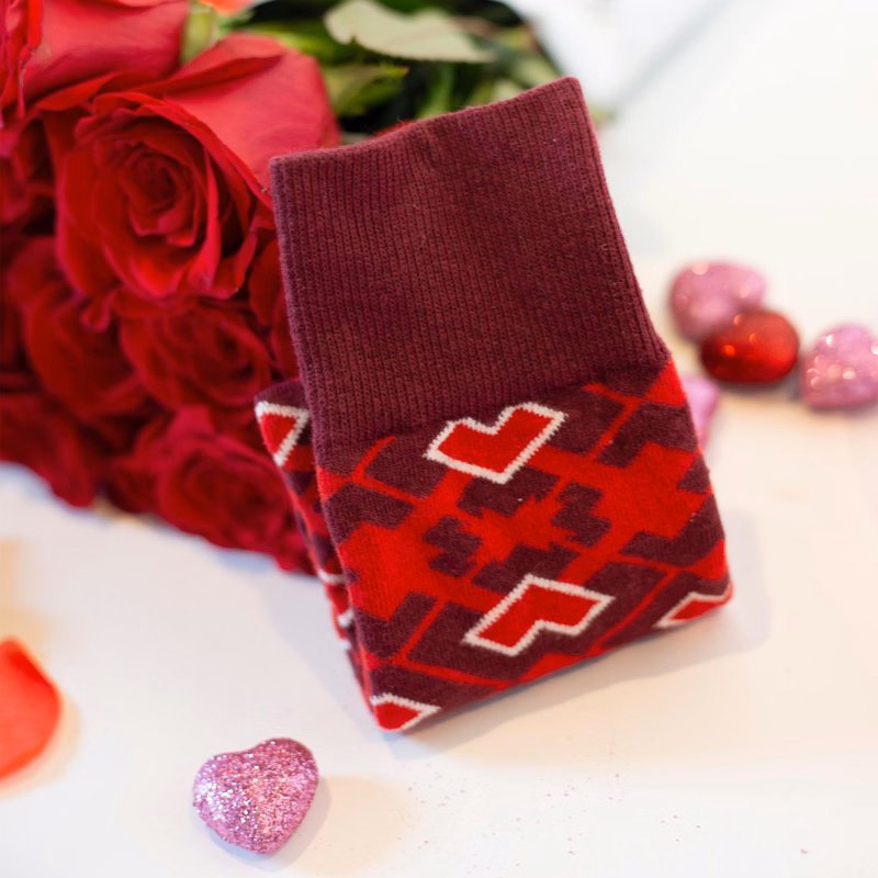 Quarter Crew VALENTINES Day Socks - Love Your Feet - American Made