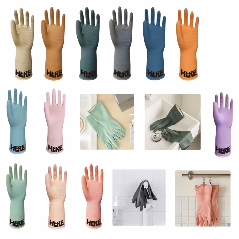 MOQ500 Anti-Slip Latex Gloves