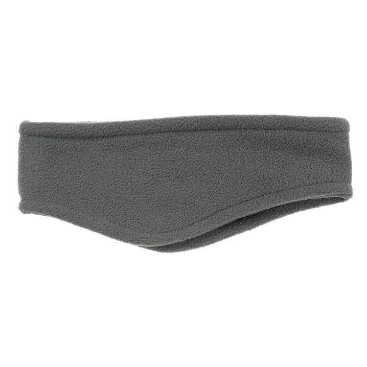 Charcoal Grey Fleece Over-the-Ear Headband 1