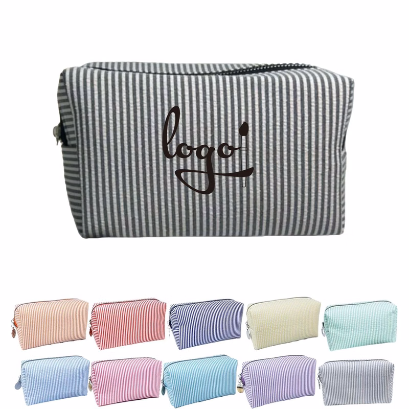 Seersucker Cosmetic Bags