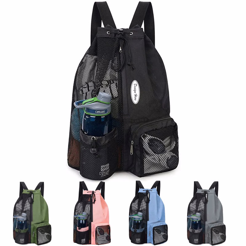 Mesh Sports Drawstring Backpack