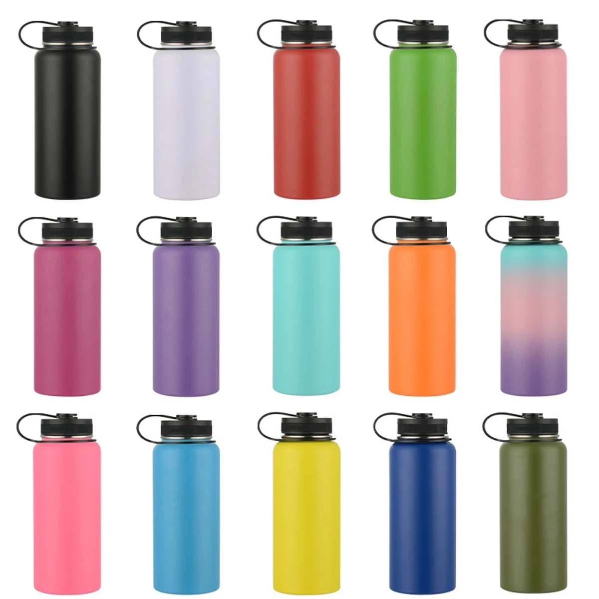 40Oz Stainless Steel Water Bottle, custom water bottle with logo imprint 1