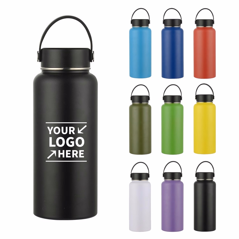 Stainless Steel Water Bottle With Wide Mouth Lid