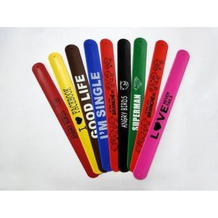 Silicone Slap Bracelet (8 7/16"x3/4") 1