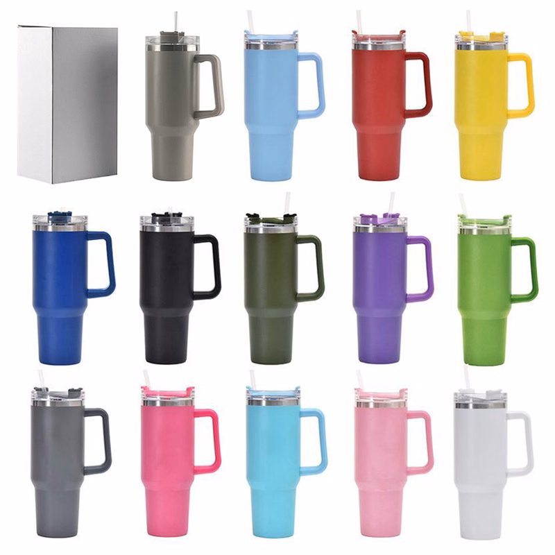 40 Oz Vacuum Tumbler w/ Handle