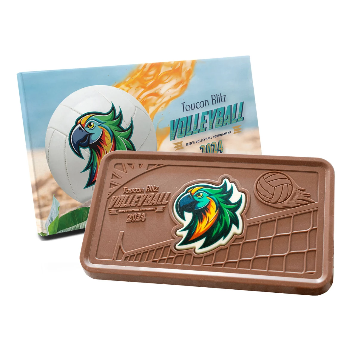 Mighty 8oz. Engraved Combo Chocolate Bar with Classic Custom Packaging 1