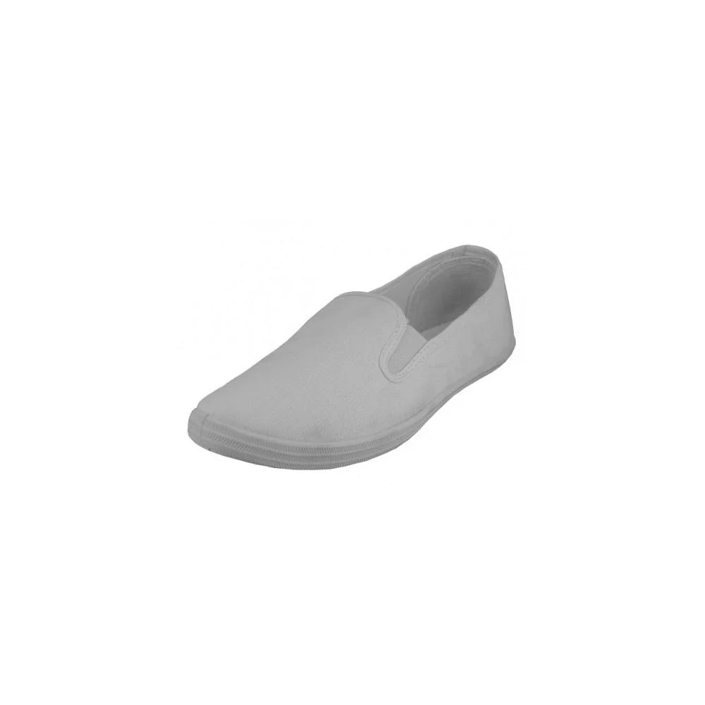 Youth Canvas Slip-On Shoes - White Size 11-3 Age 4-8 Years 1