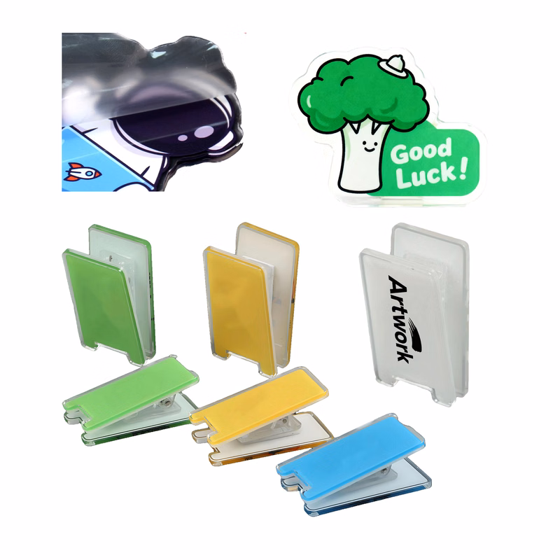 Customized Full Color Acrylic PP Clip