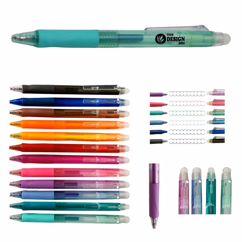 Plastic Retractable Erasable Gel Pen