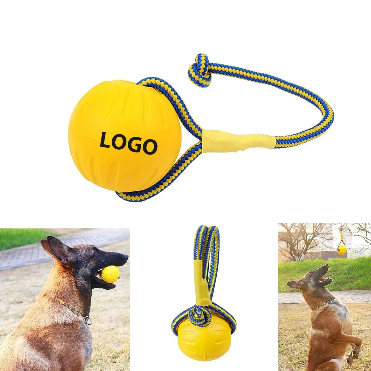 Rubber Rope-Ball Pet Ball 1