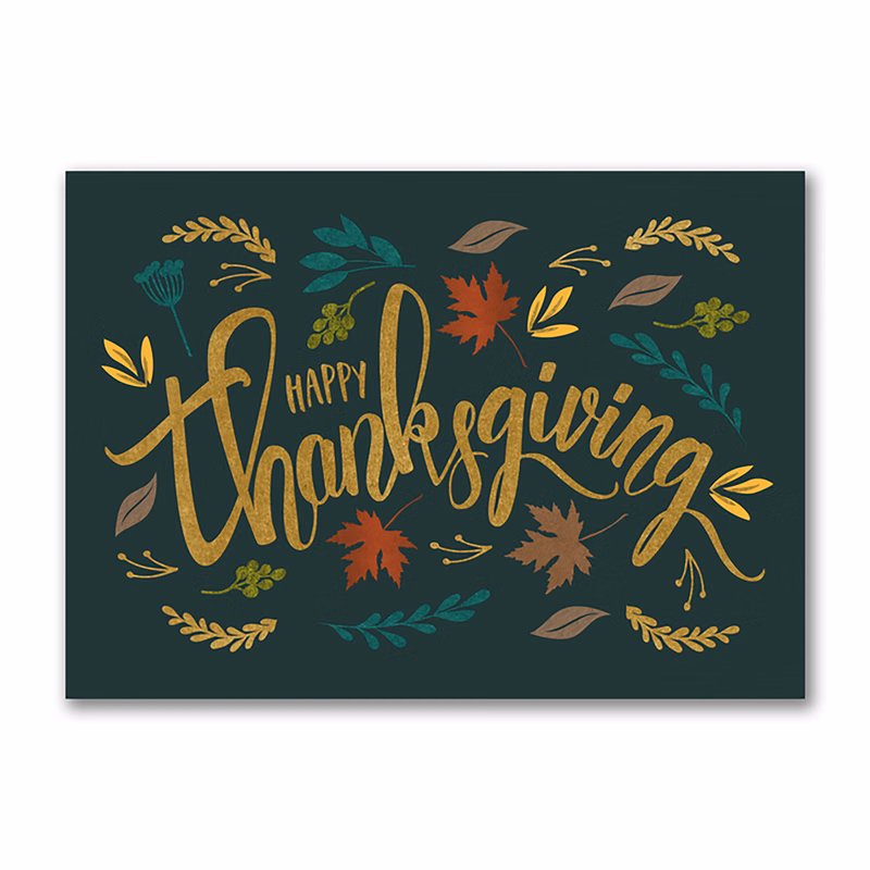 Leaves Aplenty Thanksgiving Card
