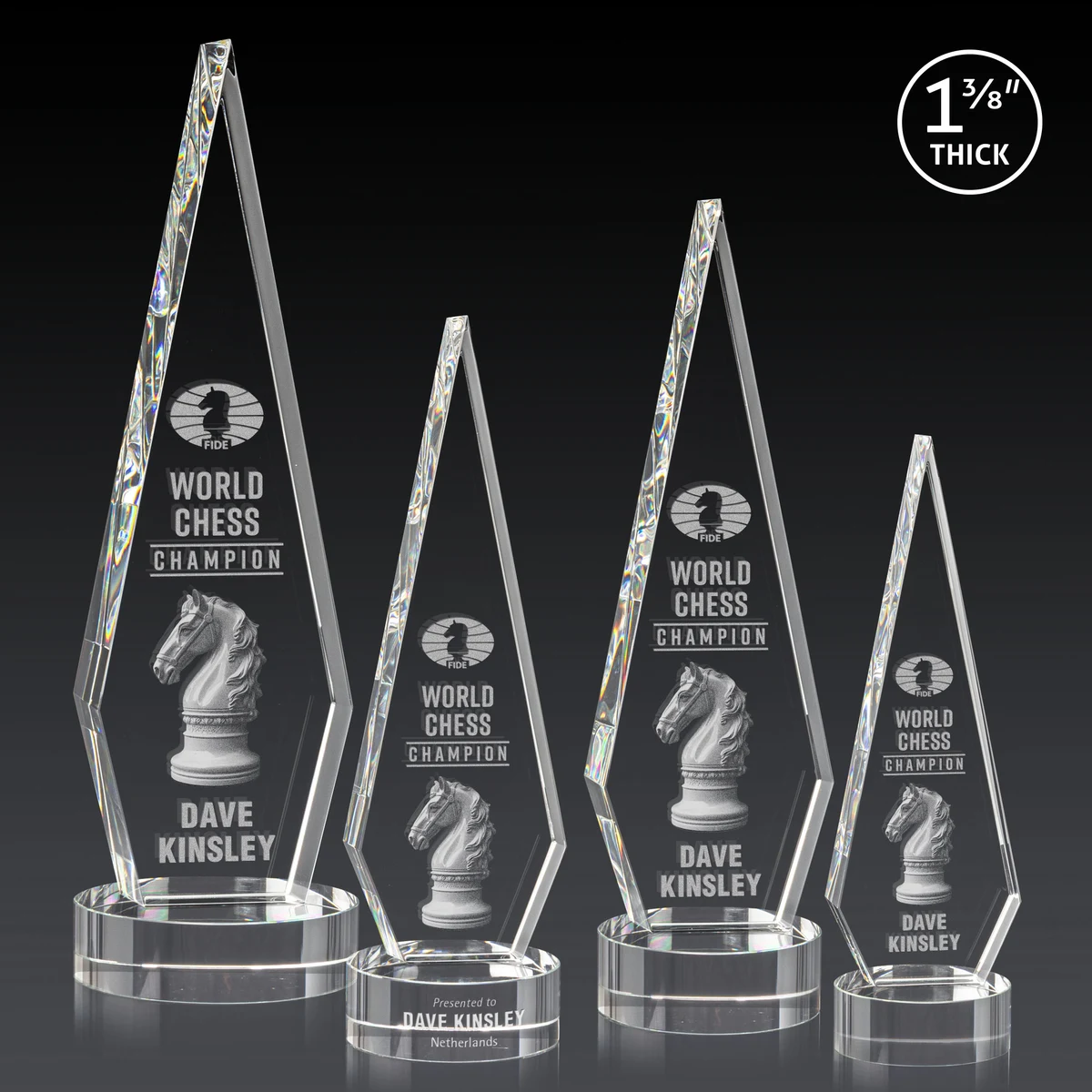 Springfield 3D Award on Stanrich Base - Clear 1