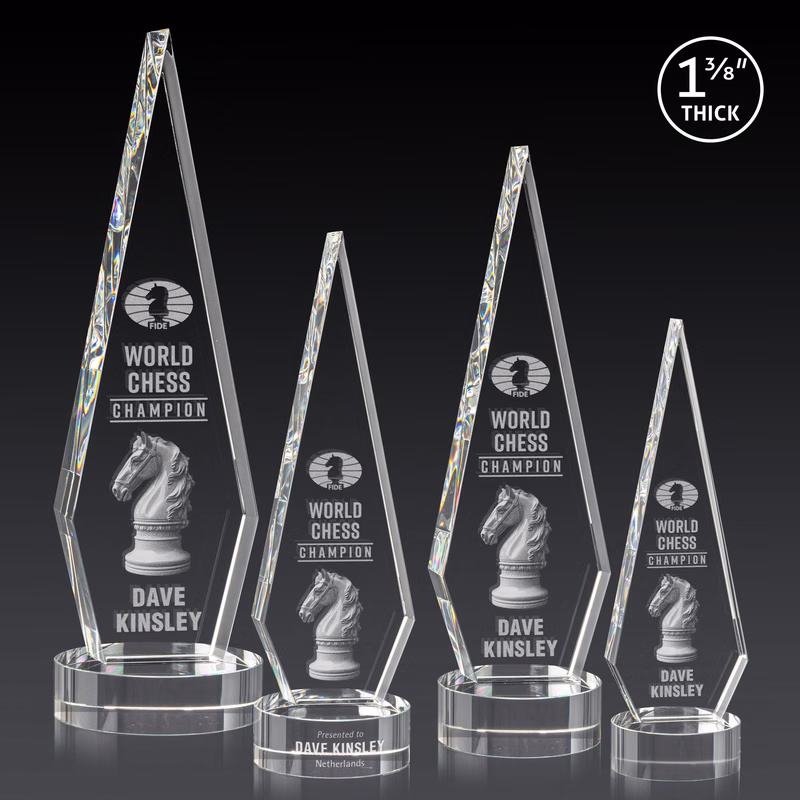 Springfield 3D Award on Stanrich Base - Clear