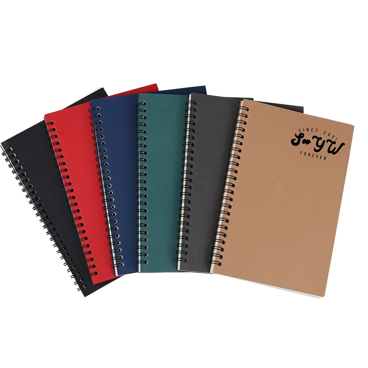 A5 Kraft Paper Spiral Coil Notebook 1