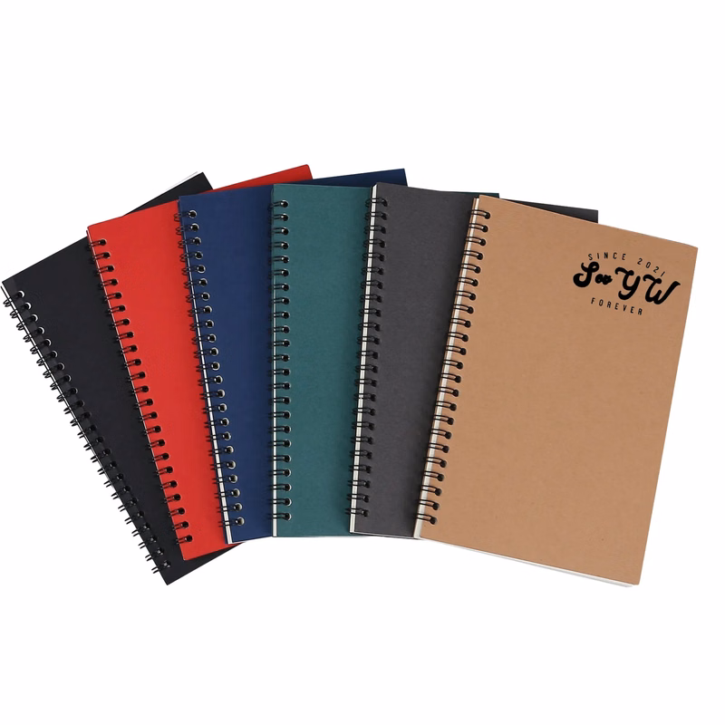 A5 Kraft Paper Spiral Coil Notebook