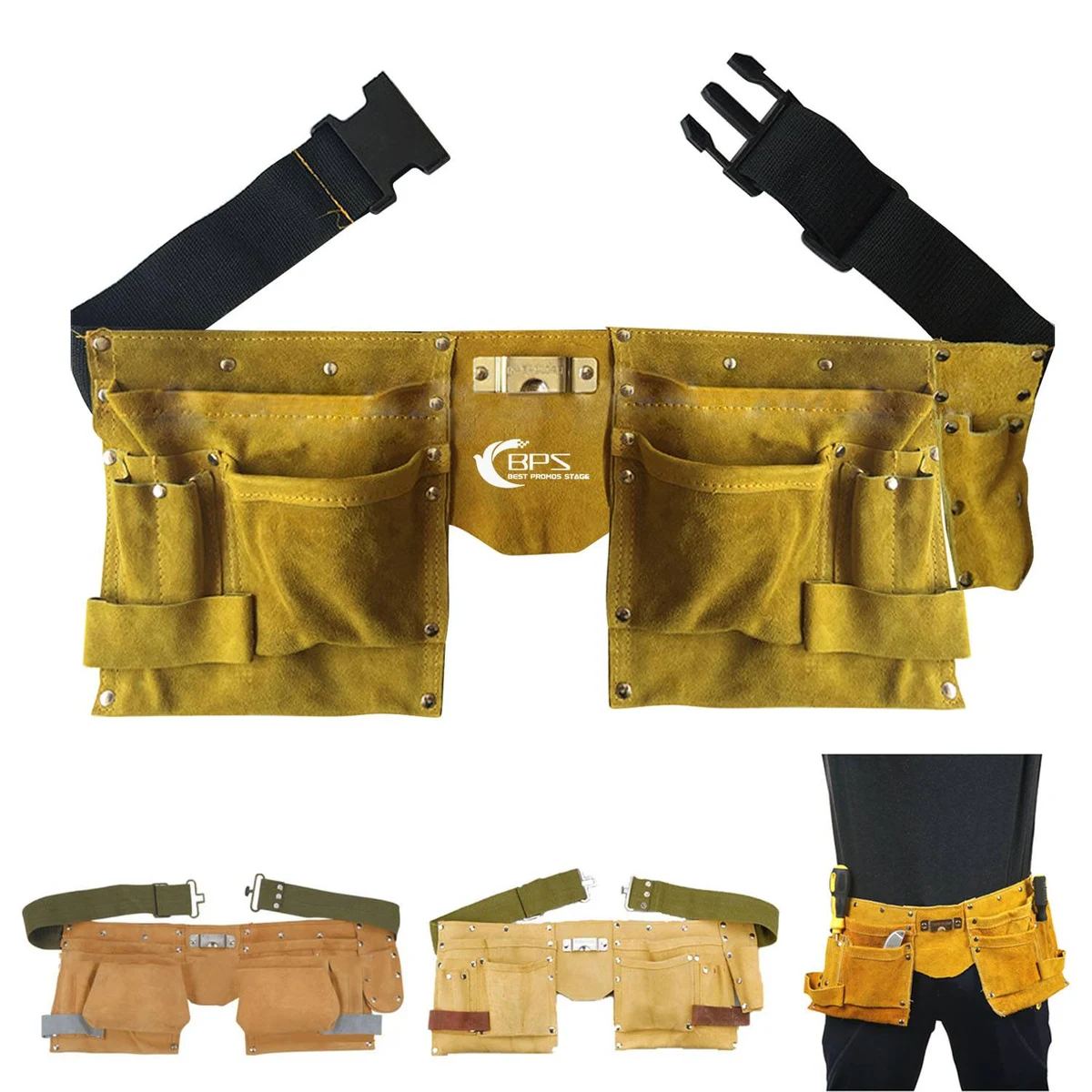 Genuine Leather Tool Waist Bag 1