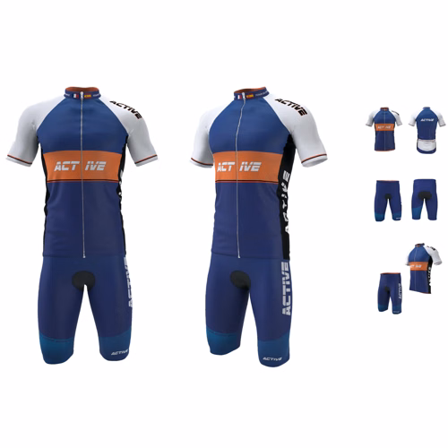 Unisex Full Sublimation Premium Cycling Jersey & Shorts Set
