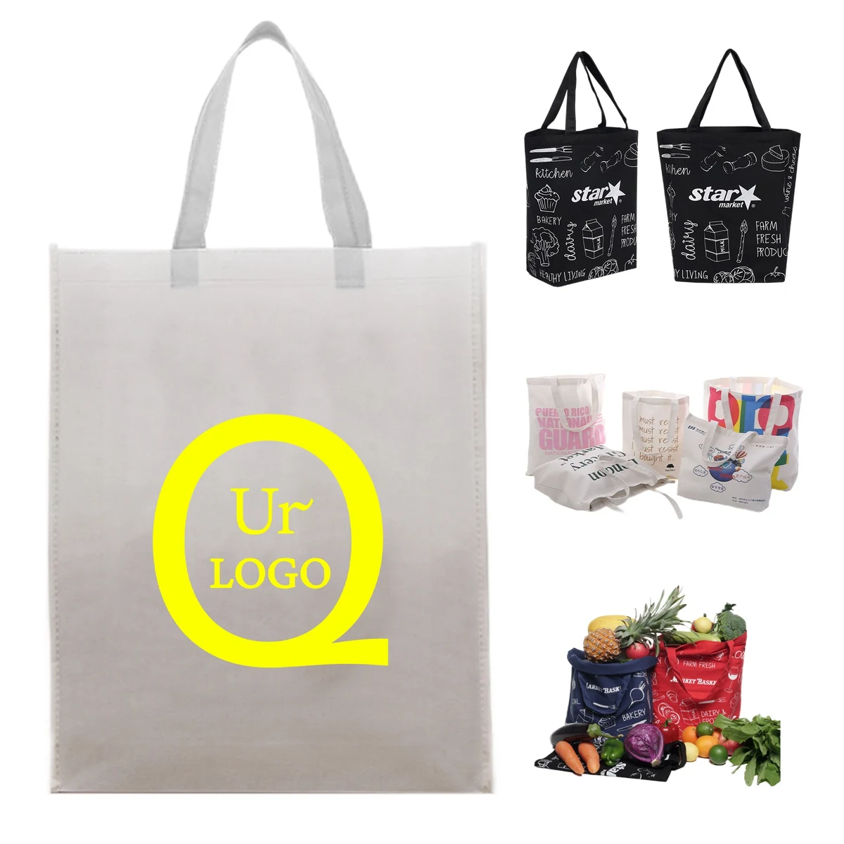18.1 X 15.7 X 3.1 Inch Canvas Tote Bag 1