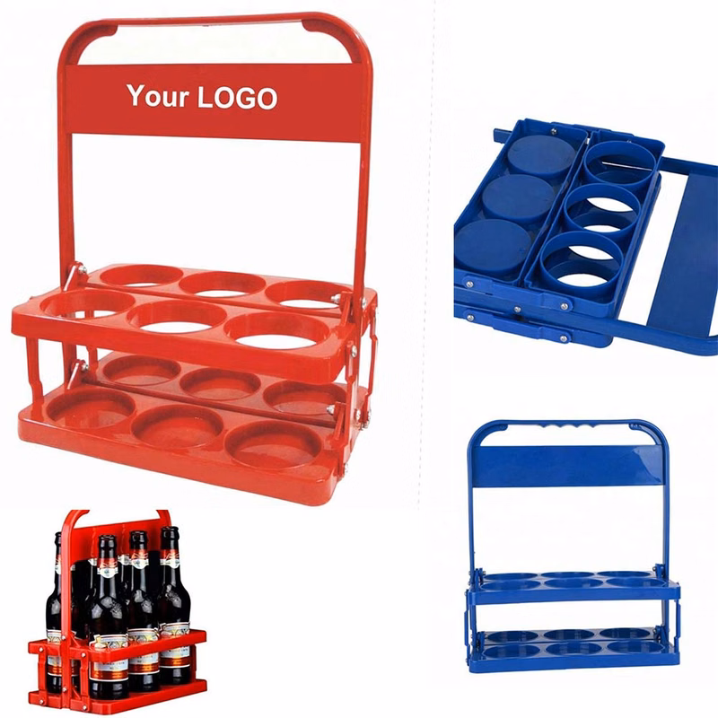 Folding 6-Pack Beer Bottle Holder