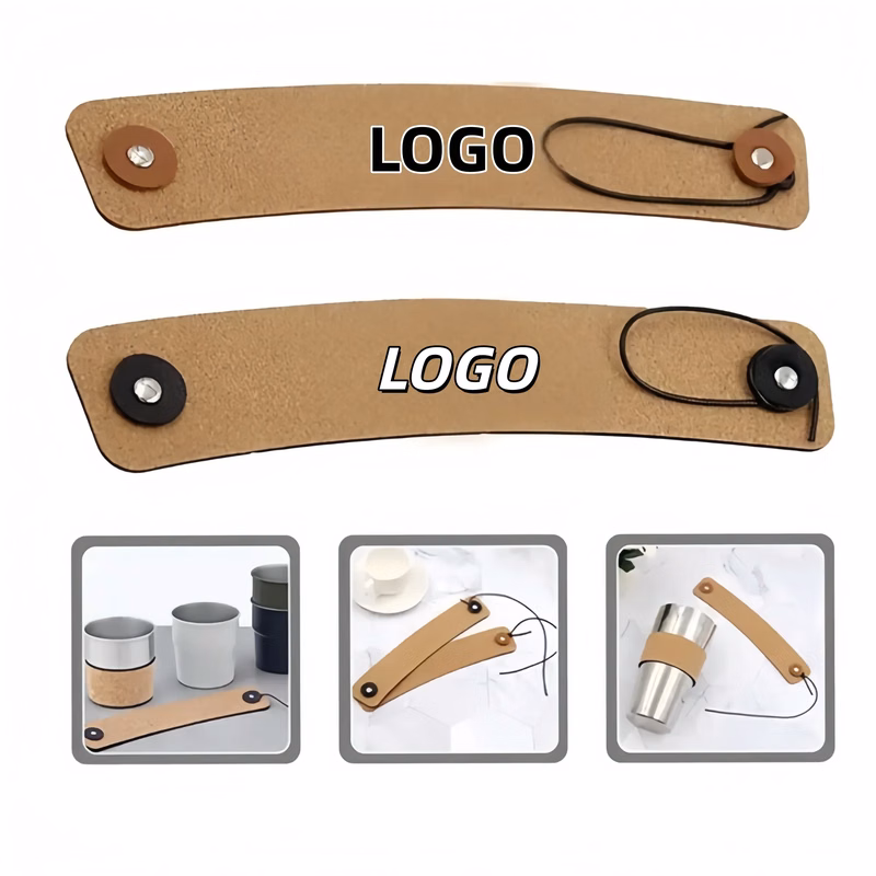 Foldable Cork Leather Cup Sleeve