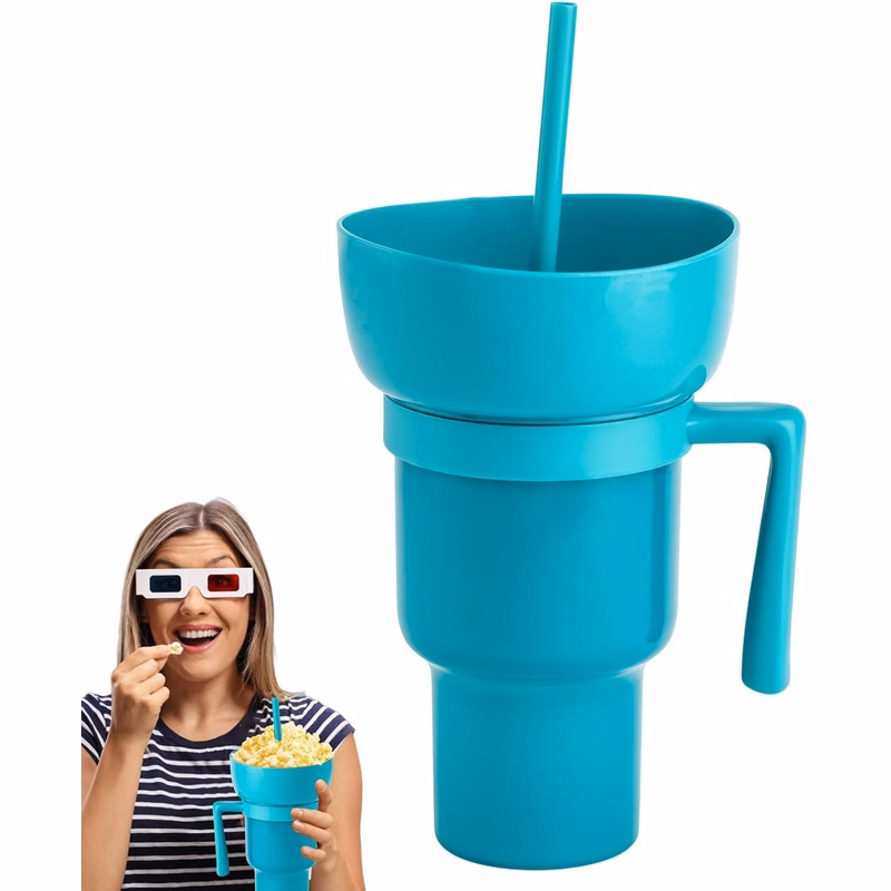 Stadium Cups with Snack Bowl On Top