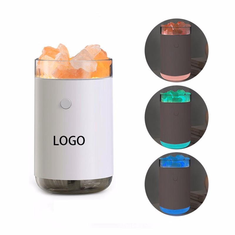 2 in 1 Natural Crystal Salt Mine Humidifier and Aroma Diffuser