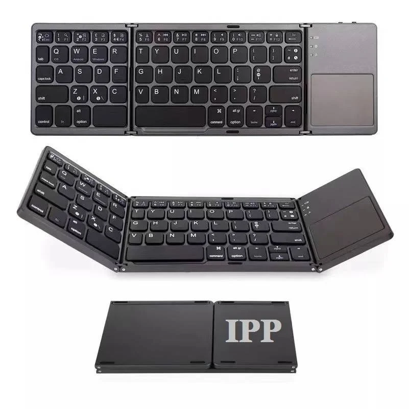 Foldable Wireless keyboard With Touchpad 1