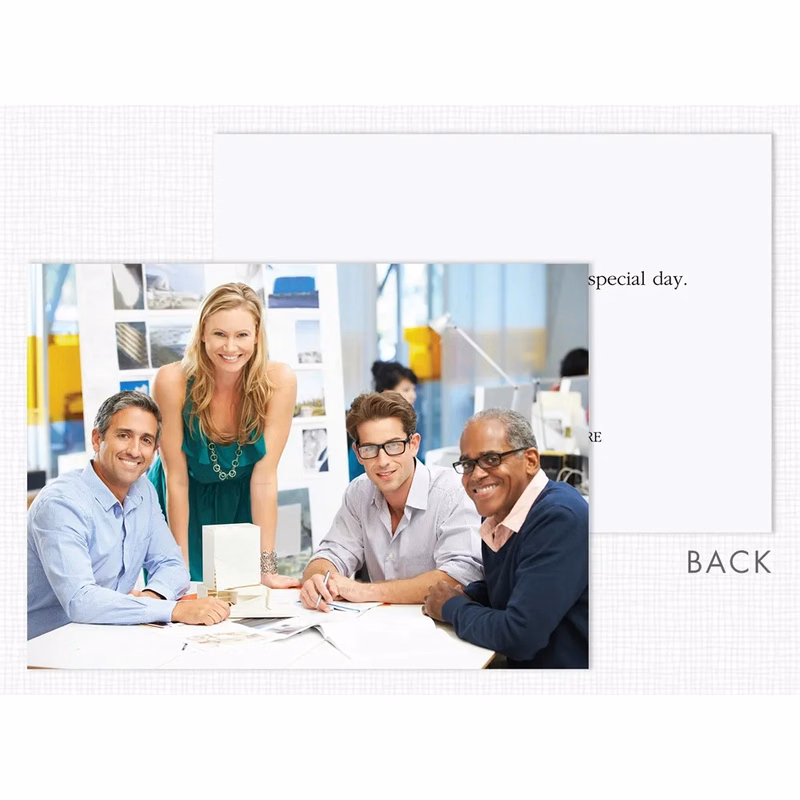 Custom Greeting Card (Horizontal, Deluxe Size, Flat)