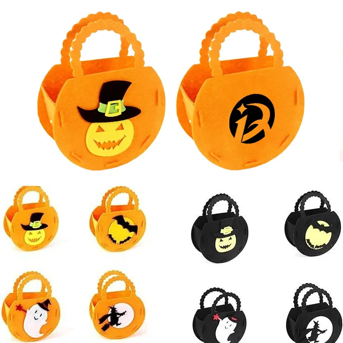 Halloween Pumpkin Candy Felt Bag 1
