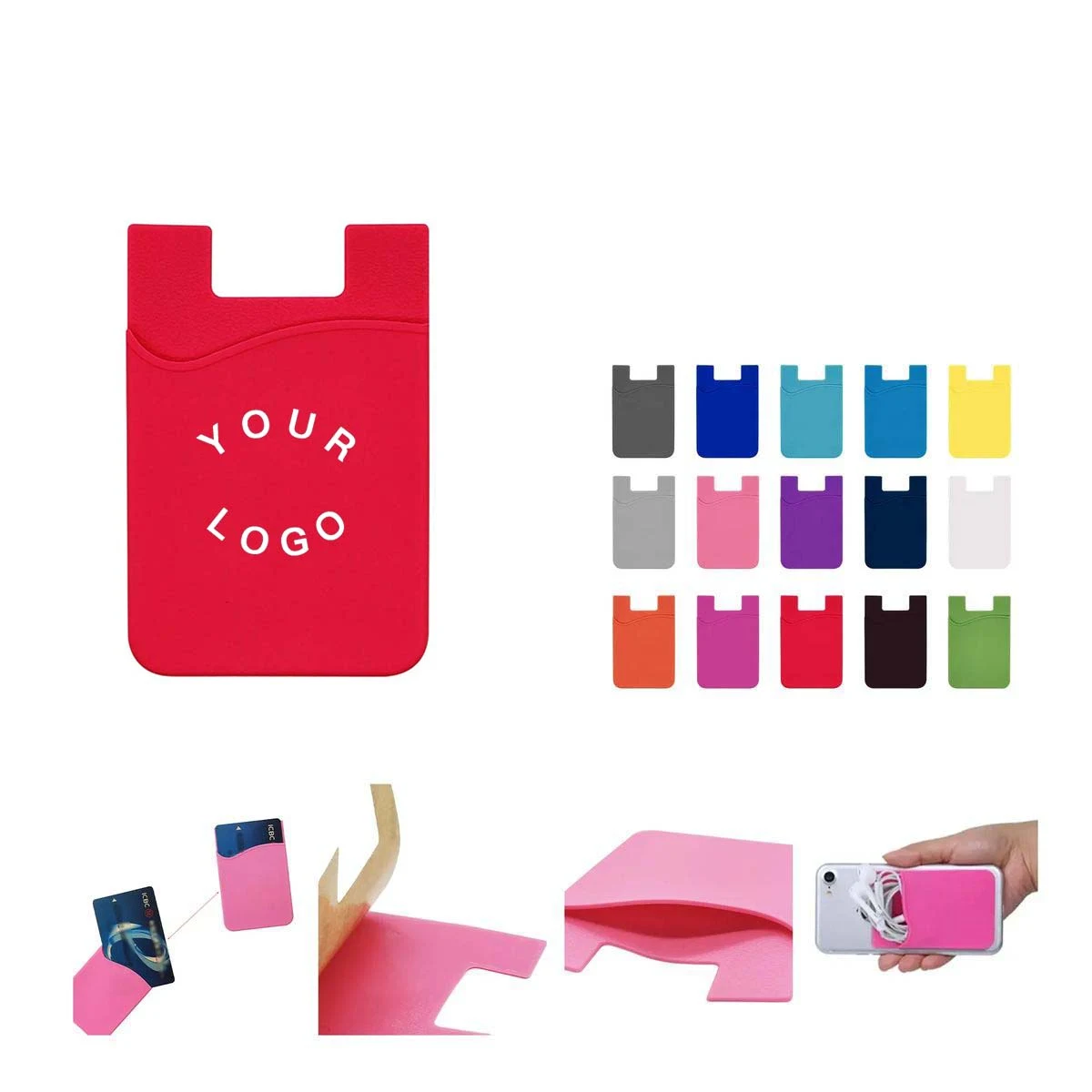 Non Slip Silicone Wallet for Phones and Cards 1