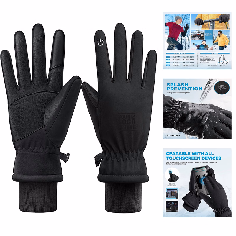 Winter Men Women Waterproof Touch Screen Gloves