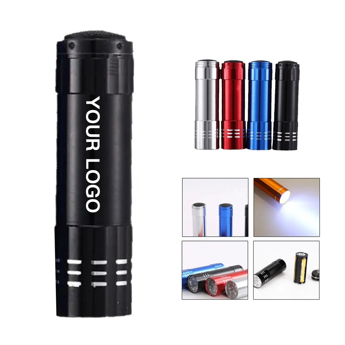 Durable 9LED Flashlight with Strap for Outdoor Use 1