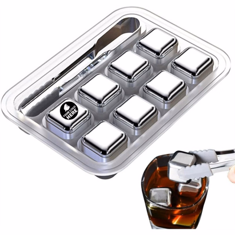 Chilled Steel Drink Coolers - Premium Reusable Ice Cubes