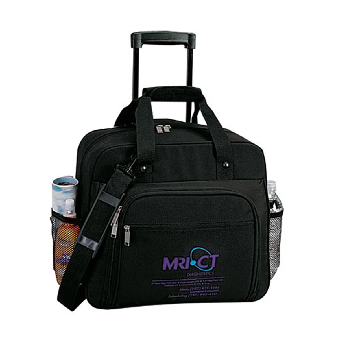 Executive Wheeled Polyester Computer Briefcase 1