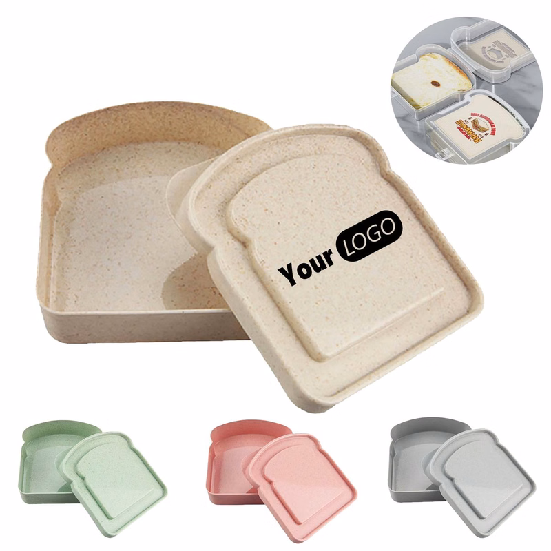 EcoFresh Sandwich Keeper: Wheat Straw Container MOQ 50 PCS