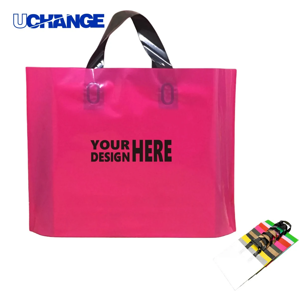 PE Plastic Handle Shopping Bag Carrier 1