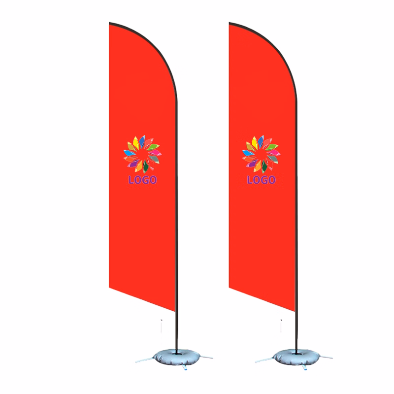 Outdoor Double-Sided Advertising Knife Flag