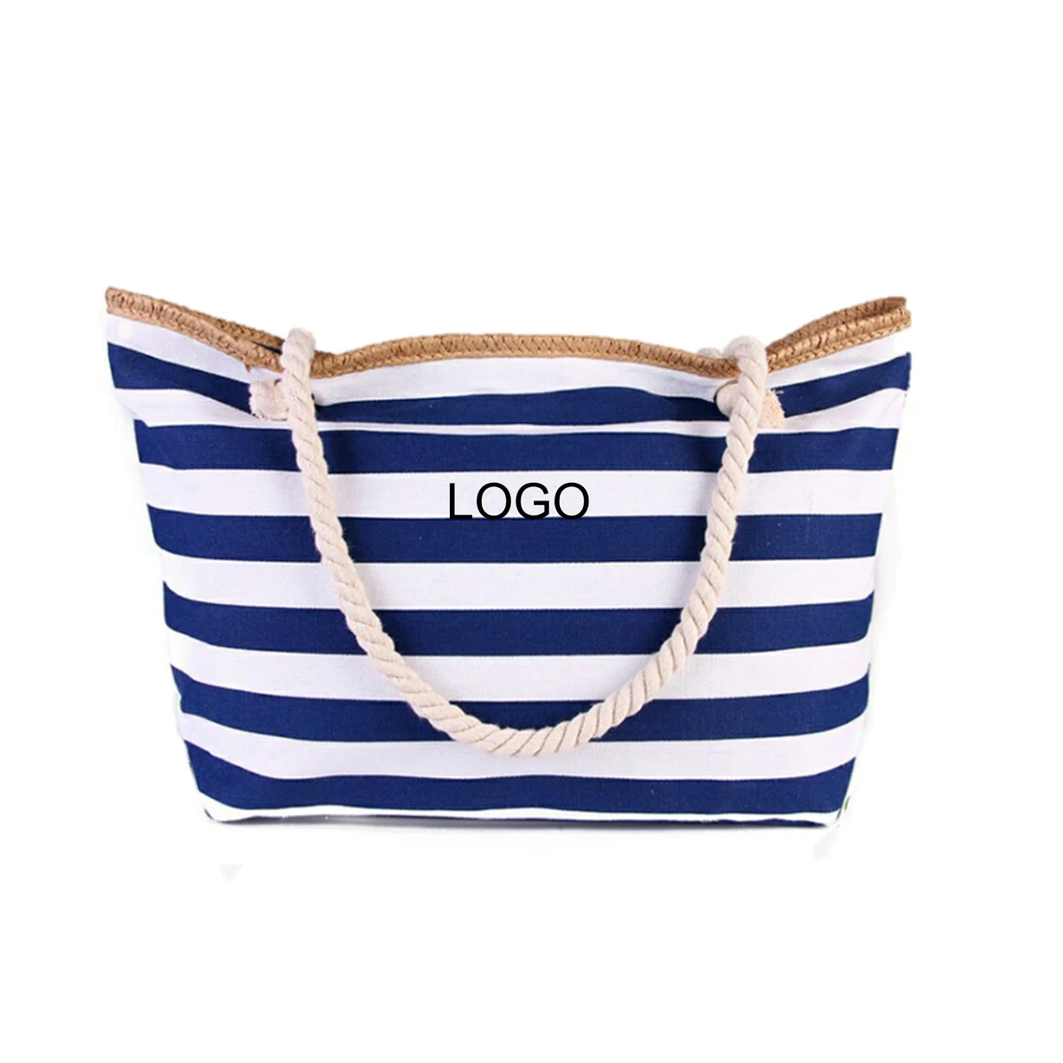 Shoulder Beach Shopping Bag Cotton Canvas Tote Bag, custom tote bag with logo imprint 1