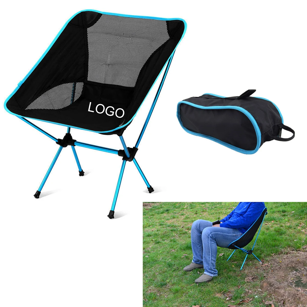 Outdoor Portable Aluminum Alloy Folding Camping Chair 1