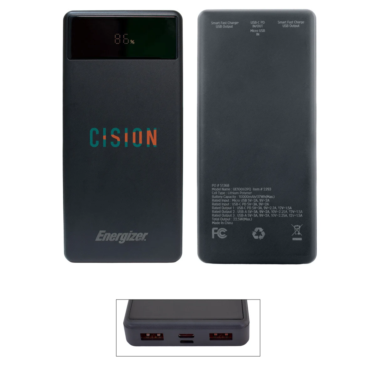 10,000 mAh Energizer® PD Power Bank 1