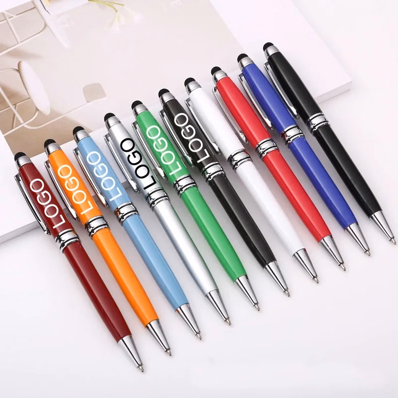Metal Twist Action Ballpoint Stylus Pen