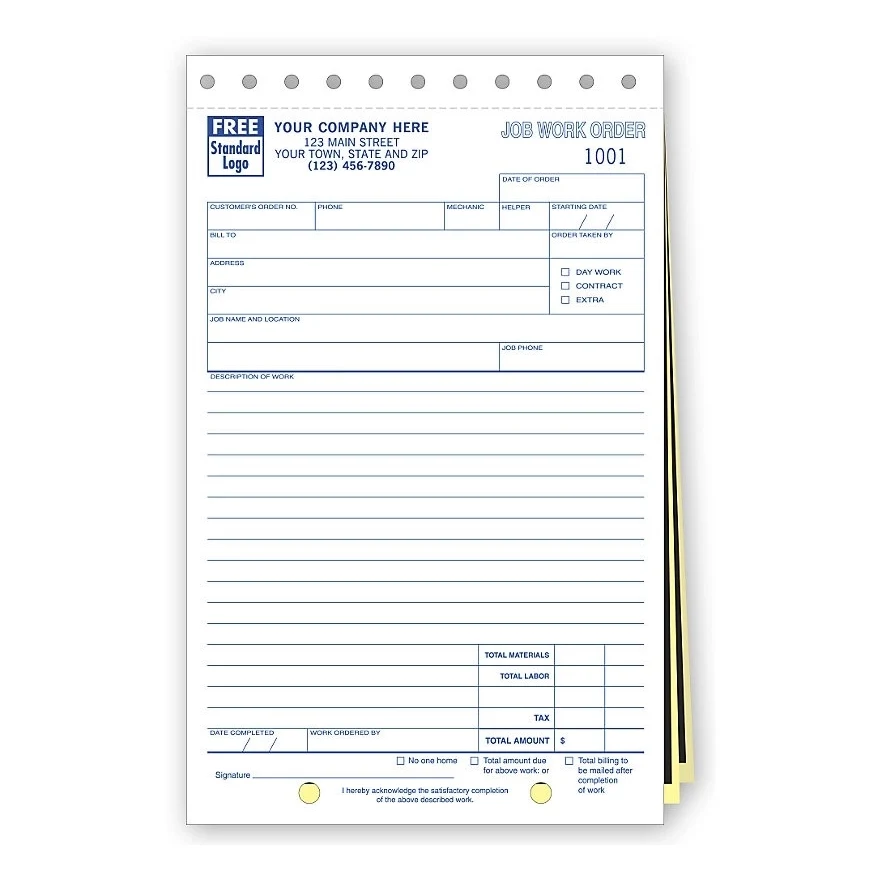 Work Orders, Job, Carbon, Small Format 1